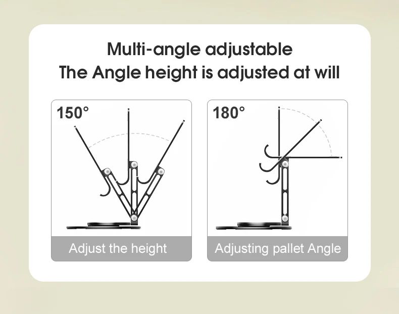 Soporte giratorio para teléfono móvil, soporte de Metal de aluminio para teléfono, soporte Universal plegable para tableta y teléfono de escritorio, alta calidad, 1/2 Uds.