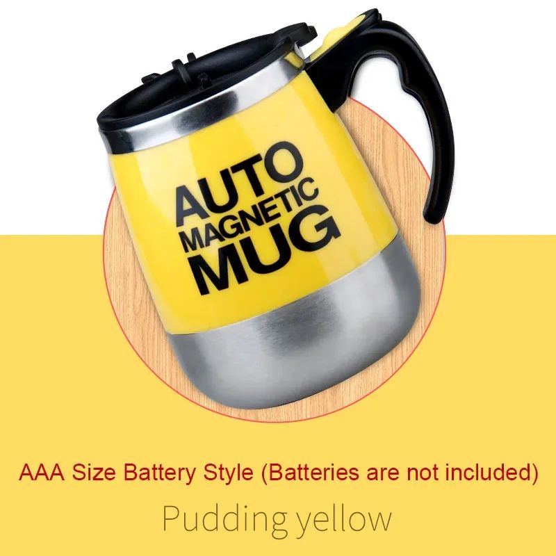 Taza magnética automática para mezclar café y leche, vaso de acero inoxidable 304, batidora creativa, mezclador inteligente, tazas térmicas, novedad