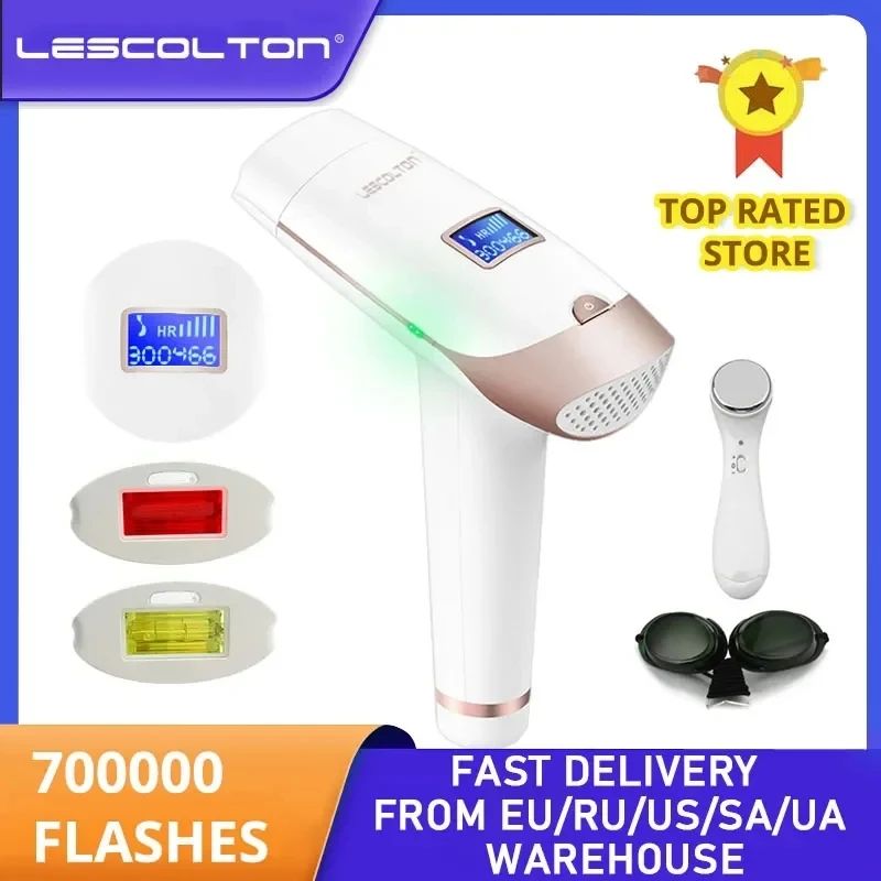Lescolton 2in1 IPL depiladora cabello pantalla LCD máquina T009i láser permanente Bikini Trimmer eléctrico depilador un láser