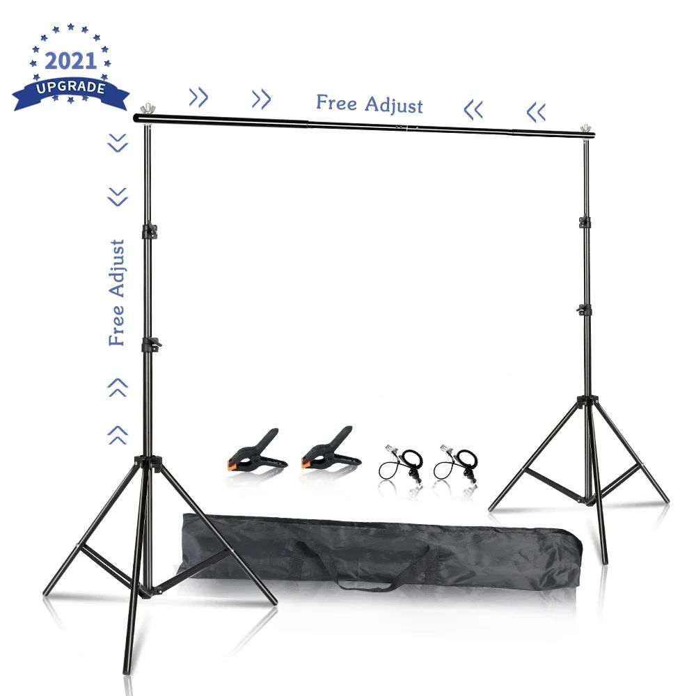 Soporte de fondo para fotografía, soporte de fondo para estudio, trípode ligero, fotografía, pantalla verde, fondos, cumpleaños, ChromaKey, bolsas de pesas