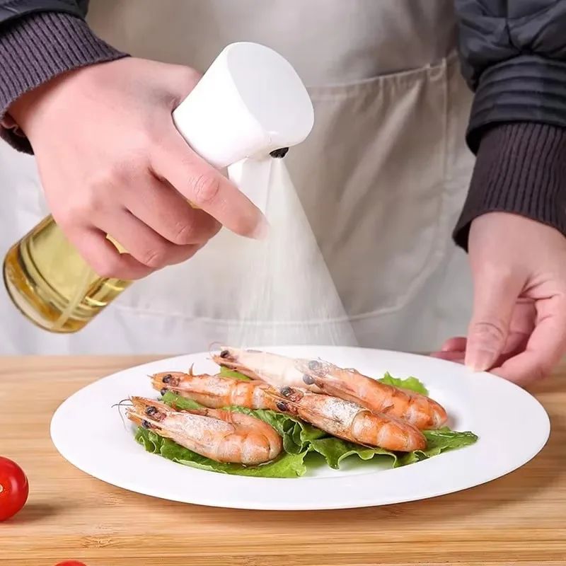 Spray de aceite para cocinar, botella dispensadora de aceite de oliva, pulveriza
