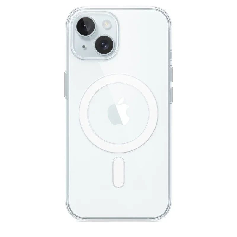 Funda transparente Original magnética para iPhone 17 Air 16 15 14 13 12 11 Pro Max mini XS XR Funda para Magsafe Funda transparente de silicona