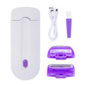 Depiladora recargable por USB para mujer, herramienta de depilación portátil, afeitadora rotativa, cuerpo, cara, pierna, Bikini, depiladora de labios, láser