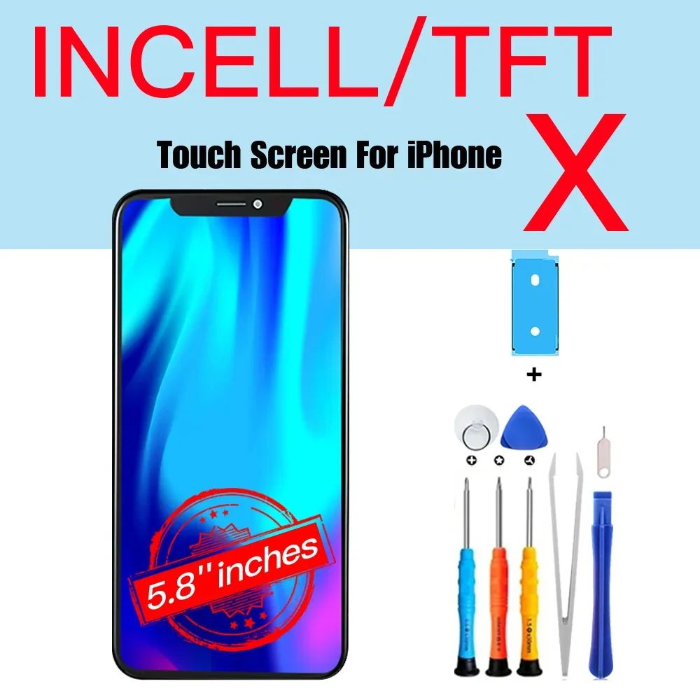 PINZHENG pantalla de alta calidad AMOLED INCELL LCD OLED OEM para iPhone 11 12 13 Mini Pro Max XS XR MAX reemplazo de pantalla con herramienta