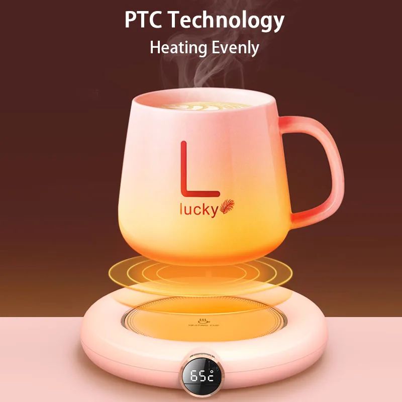 Calentador de tazas de café USB para té, leche, agua, bebidas, 3 temperaturas, calentador de tazas de bebidas eléctrico para el hogar, oficina, uso de escritorio, Idea de regalo