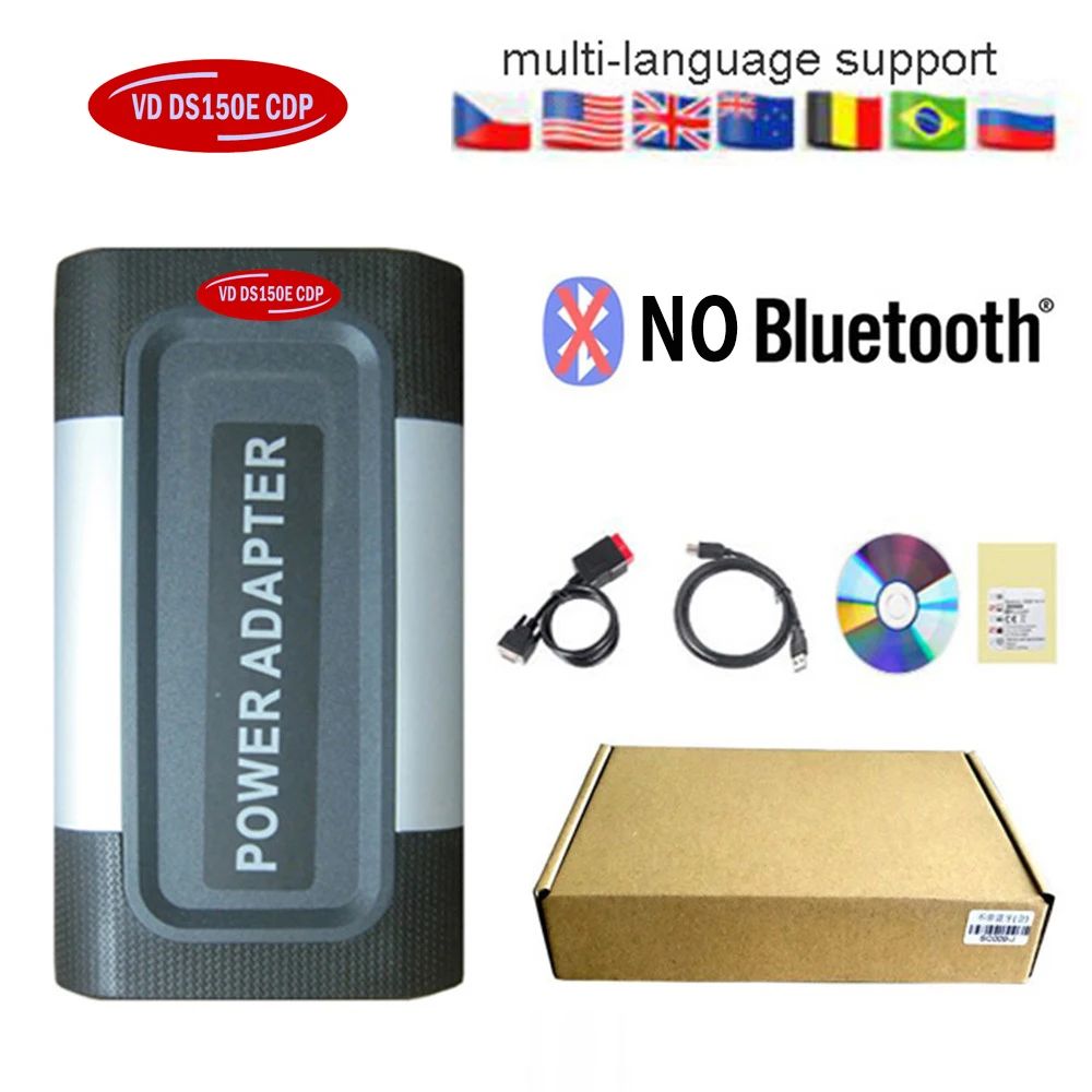 Nuevo VCI Vd Ds150e Cdp 2021.11 con Keygen VdIJk Autocoms Pro Bluetooth TNESF DELPHIS ORPDC Herramientas de Diagnóstico OBD2 para Autos y Camiones