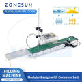 ZONESUN ZS-DPYT1500 máquina de llenado de líquidos automática, llenador de botellas, equipo de llenado de agua, embalaje volumétrico de bebidas y Perfume