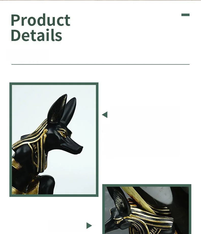 Soporte de resina para controlador de God Anubis de Egipto para PS4/PS5/XBOX/Switch, soporte para teléfono móvil, soporte de exhibición de escritorio, Gif de Navidad