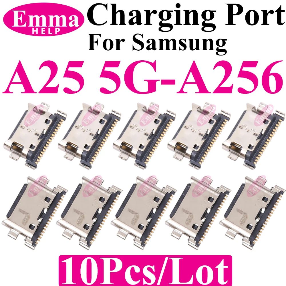 10 Conectores Originales para Puerto de Carga USB para Samsung A15 A05S A25 A35 A55 A13 A04S A14 A23 A33 A24 A34 A54 A53