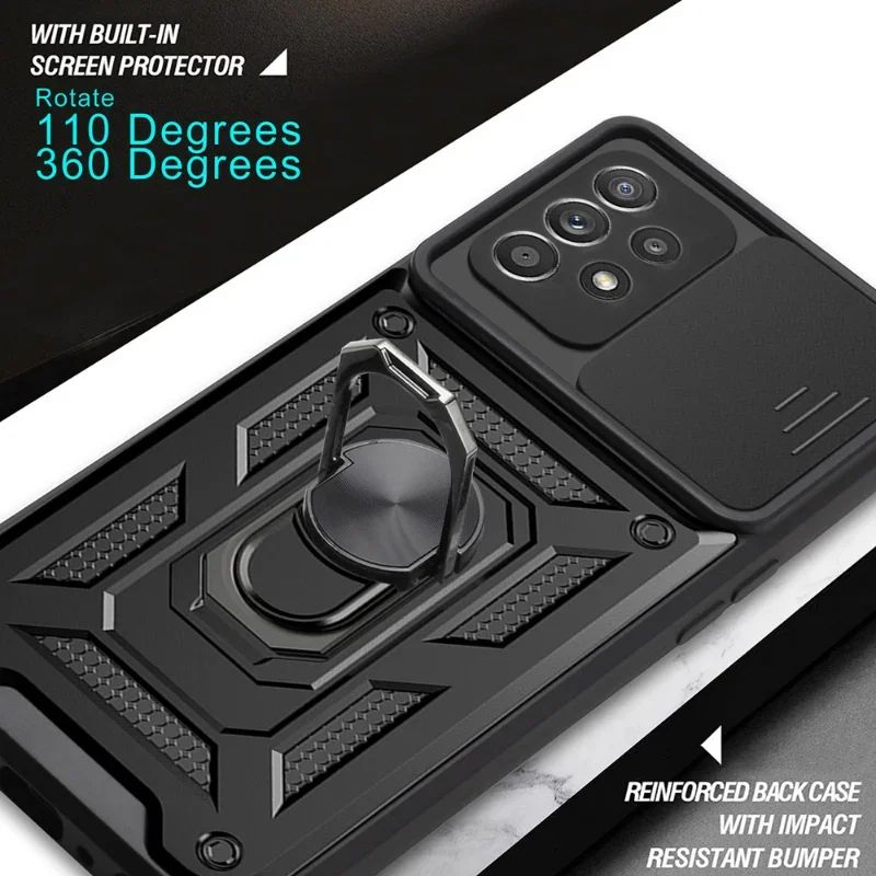 Funda protectora para parachoques de lente de cámara deslizante para Samsung Galaxy S24 S23 S22 S21 Ultra S20 Plus A53 A54 S20 FE Note 20 S23 FE