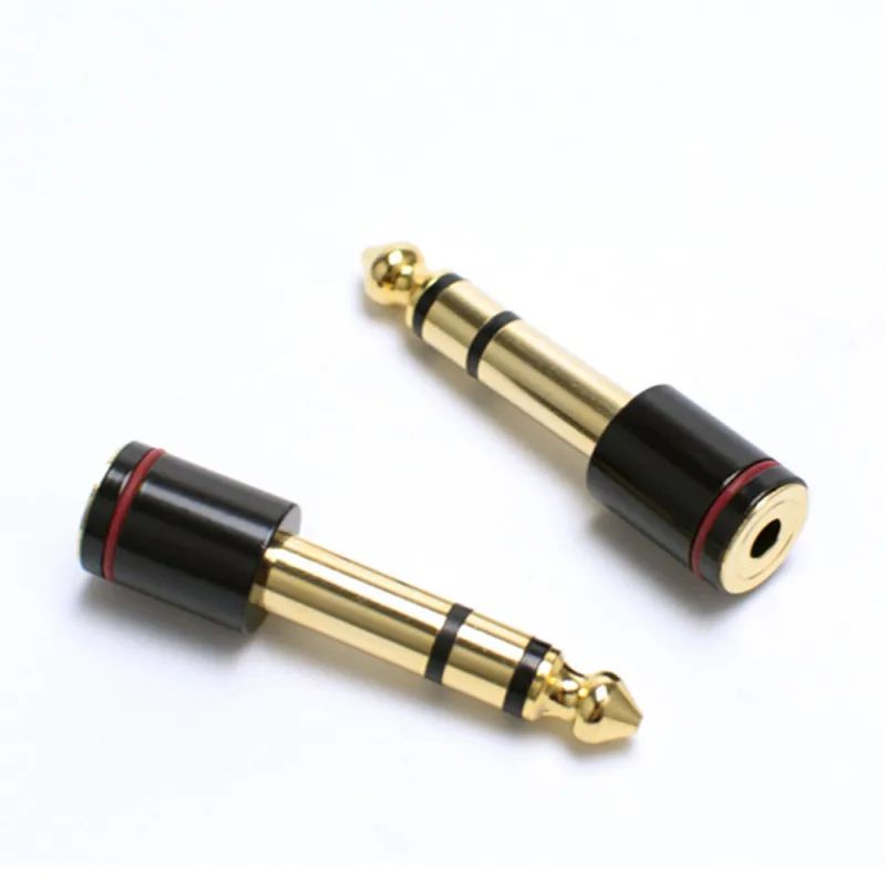 Adaptador Jack de 6,35mm a 3,5mm amplificador de auriculares adaptador de Audio conector de micrófono altavoz auxiliar guitarra 6,35 conector Jack de 6,5 a 3,5