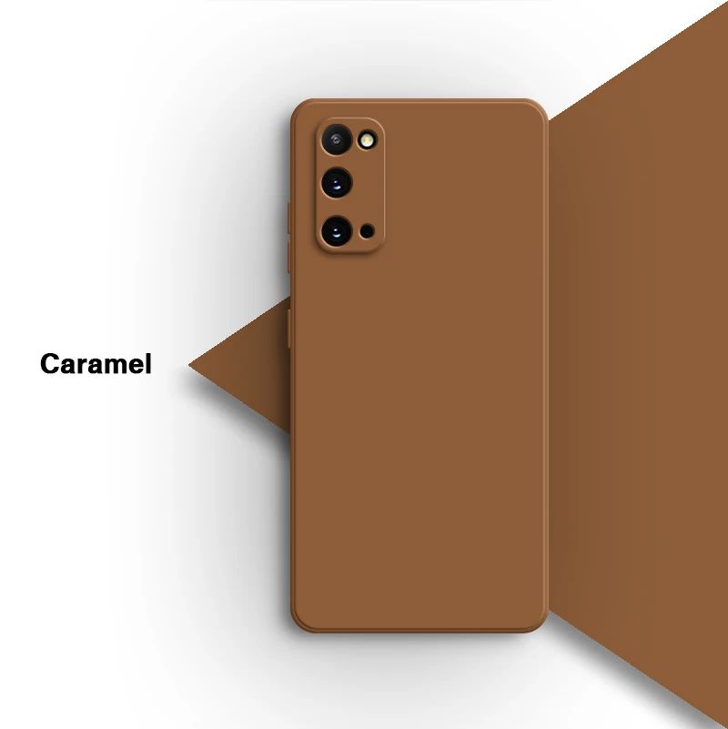 Funda de teléfono Original para Samsung Galaxy S20 Plus Ultra FE S20 + S20Plus S20Ultra S20FE 5G, carcasa trasera de silicona líquida suave