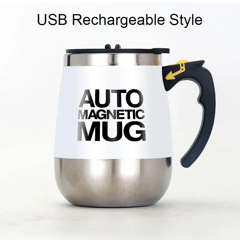 Taza magnética automática para mezclar café y leche, vaso de acero inoxidable 304, batidora creativa, mezclador inteligente, tazas térmicas, novedad