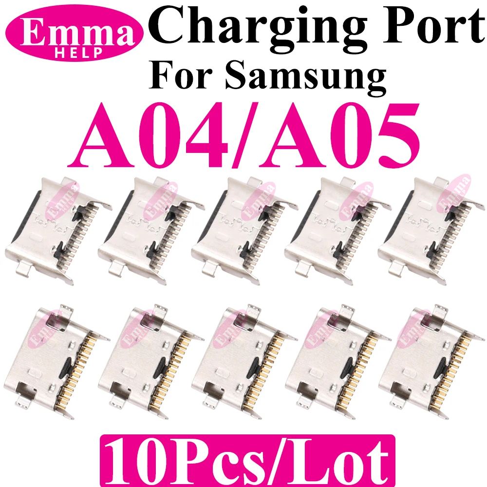 10 Conectores Originales para Puerto de Carga USB para Samsung A15 A05S A25 A35 A55 A13 A04S A14 A23 A33 A24 A34 A54 A53
