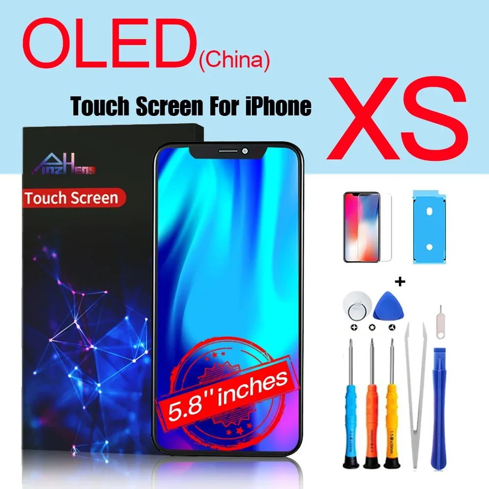 PINZHENG pantalla de alta calidad AMOLED INCELL LCD OLED OEM para iPhone 11 12 13 Mini Pro Max XS XR MAX reemplazo de pantalla con herramienta
