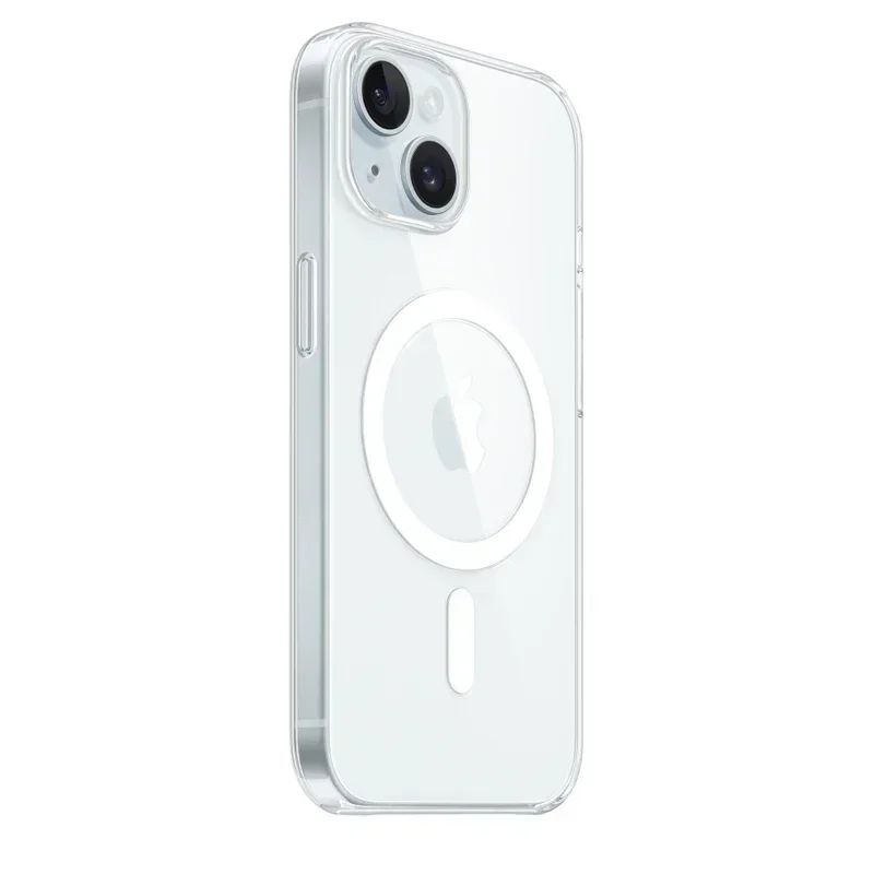 Funda transparente Original magnética para iPhone 17 Air 16 15 14 13 12 11 Pro Max mini XS XR Funda para Magsafe Funda transparente de silicona