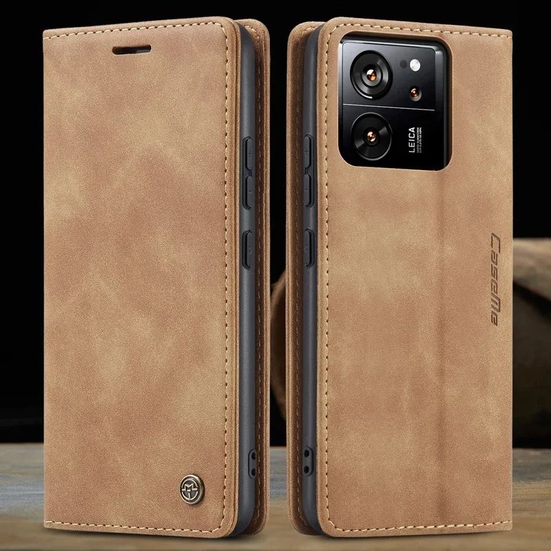 Funda de teléfono de cuero ligera de lujo para Xiaomi POCO X6 M6 X5 Pro C65 M5S F5 F3 X3 Redmi K70E K60 Ultra K50 40 funda de tarjeta con tapa tipo billetera