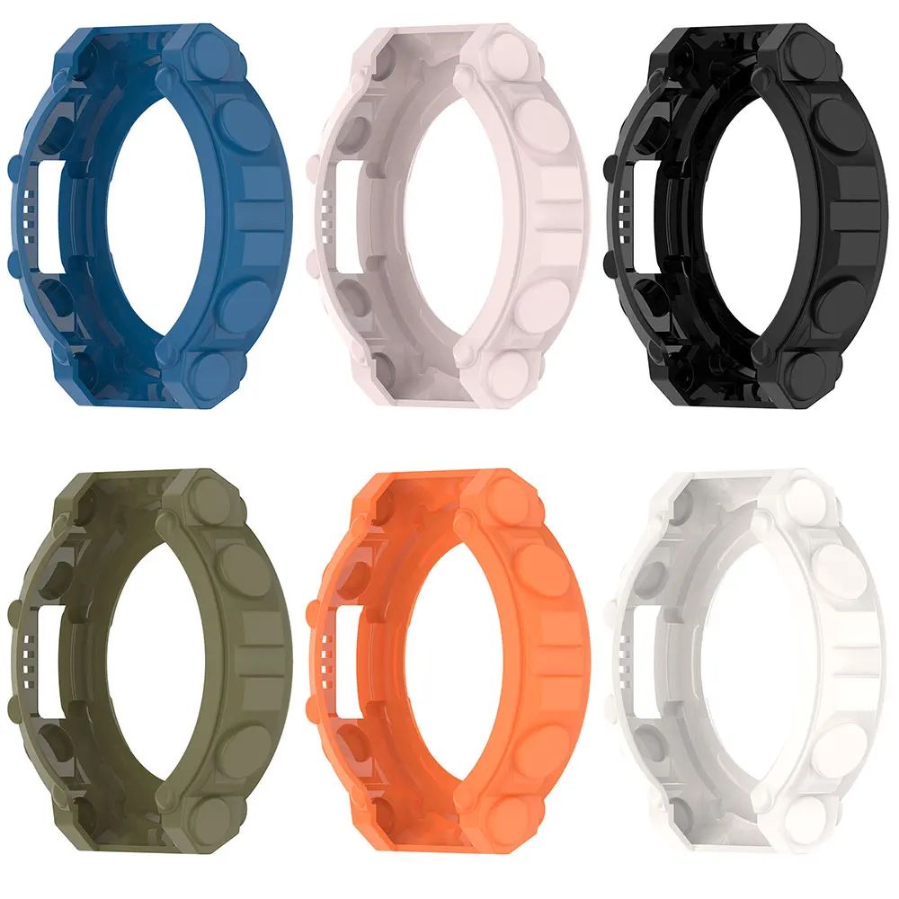 Funda 2 en 1 + película de vidrio templado para Huami Amazfit T Rex 2 TPU Protector de pantalla de PC y cubierta protectora de parachoques para Amazfit TRex2