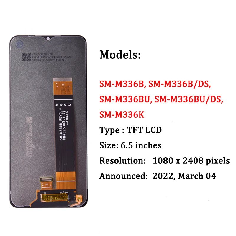 Para Samsung M33 5G M336 M336B pantalla LCD MONTAJE DE digitalizador con pantalla táctil para Samsung M23 M236 M236B pantalla LCD