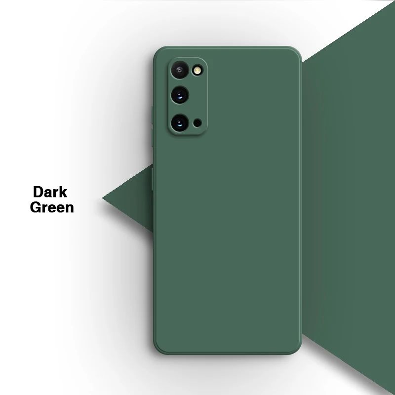 Funda de teléfono Original para Samsung Galaxy S20 Plus Ultra FE S20 + S20Plus S20Ultra S20FE 5G, carcasa trasera de silicona líquida suave