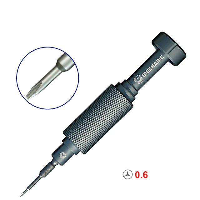 Kit de destornillador mecánico 6 en 1 IShell MAX, cruz de flor de ciruelo de alta dureza para iPhone, herramientas de reparación de desmontaje interno inferior