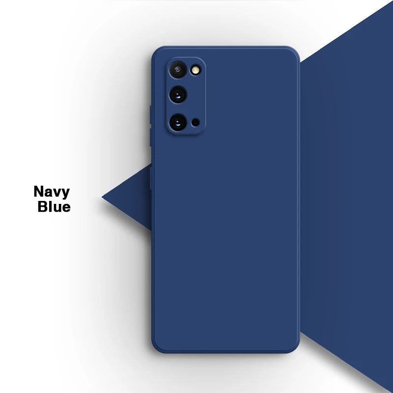 Funda de teléfono Original para Samsung Galaxy S20 Plus Ultra FE S20 + S20Plus S20Ultra S20FE 5G, carcasa trasera de silicona líquida suave