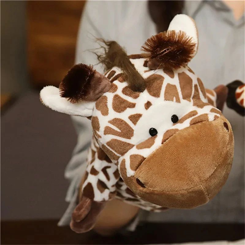 Juguetes de Peluche, Marionetas de Dedo, Muñecas Kawaii, Juguetes Educativos para Bebés, León, Elefante, Conejo, Mono, Regalo para Niños