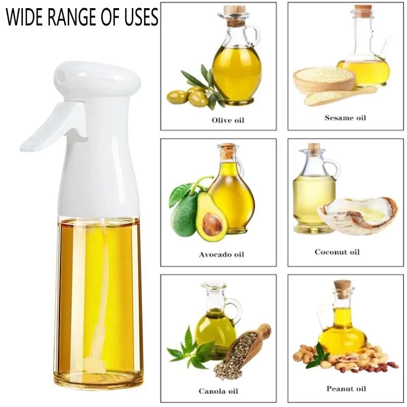 Spray de aceite para cocinar, botella dispensadora de aceite de oliva, pulveriza