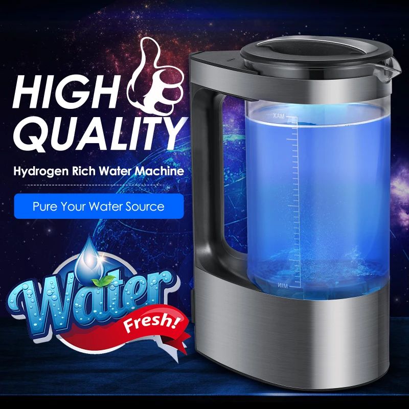 Botella de agua Hervidor eléctrico para el hogar, ionizador de agua rico en hidrógeno, bueno para la salud, electrodoméstico, 110V, 220V, 2L