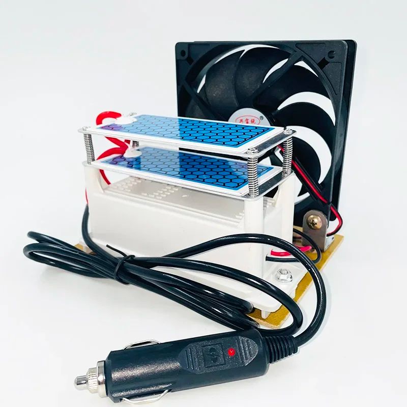 Generador de ozono portátil de 10g, 220V, 110V, 12V, purificador de aire para el hogar y el coche, esterilizador ozonizador para uso doméstico o en el coche