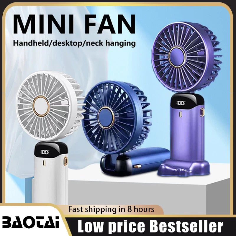 Ventilador de Cuello Portátil Recargable