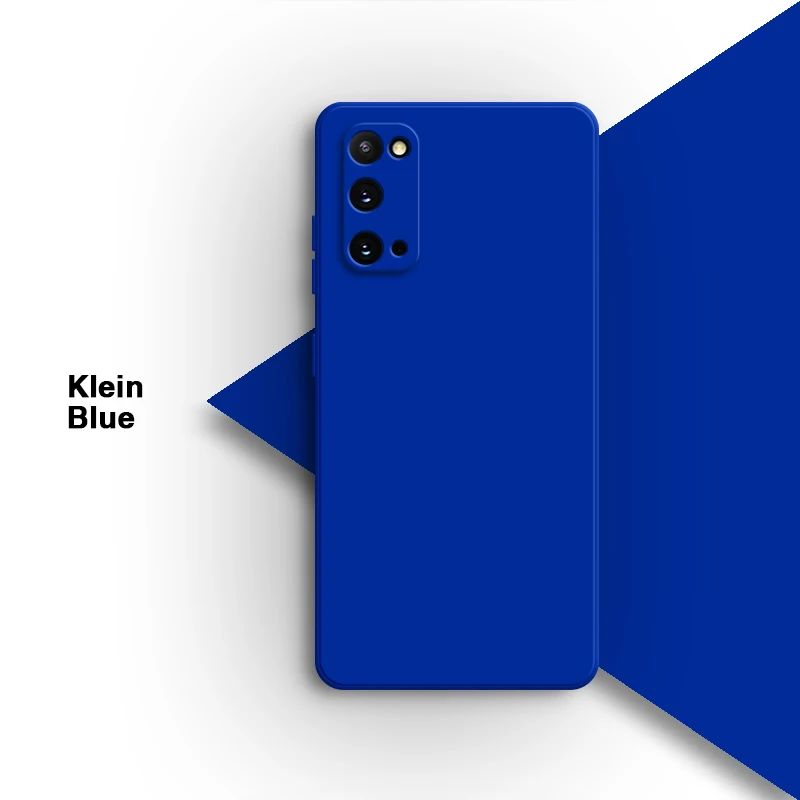 Funda de teléfono Original para Samsung Galaxy S20 Plus Ultra FE S20 + S20Plus S20Ultra S20FE 5G, carcasa trasera de silicona líquida suave