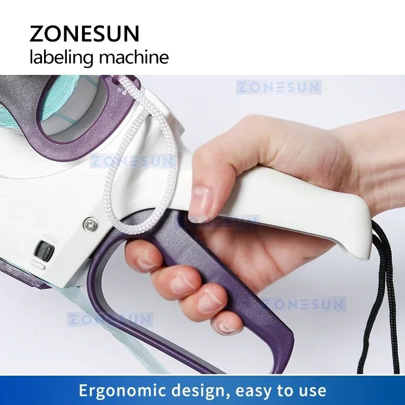 ZONESUN YH-60 Mano Manual Etiquetadora plana Máquina de embalaje para la etiqueta adhesiva de la tapa del cartón de la caja de la botella Manejar Etiqueta de precio Postor