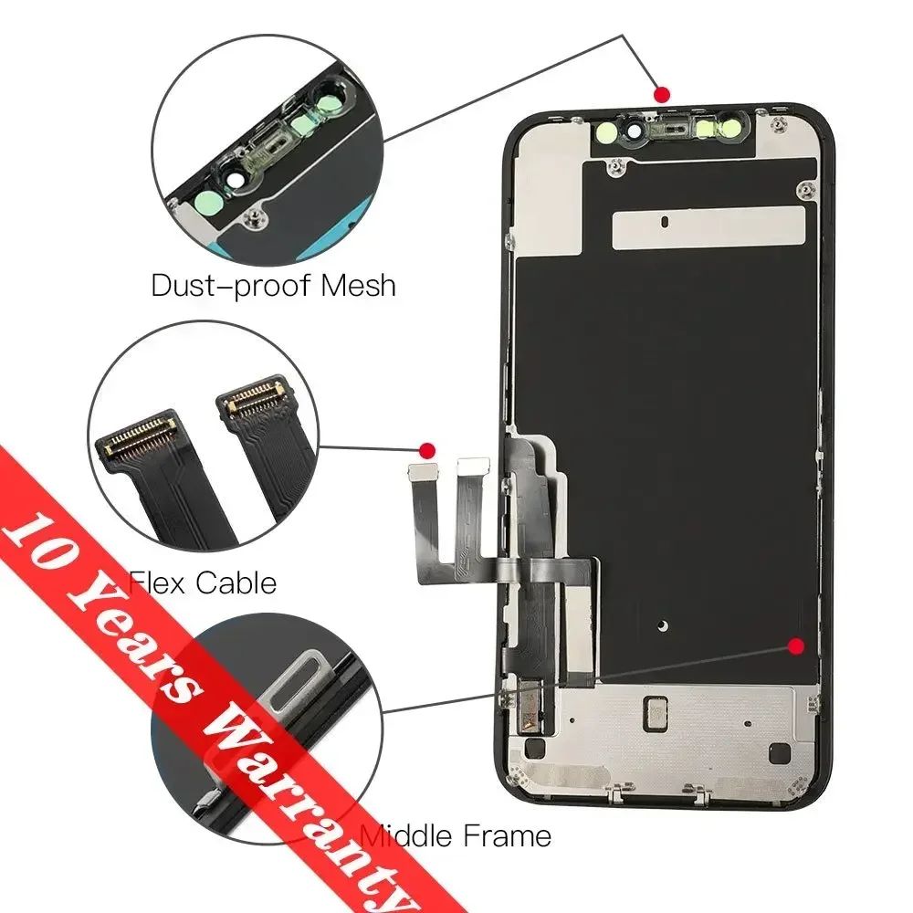 PINZHENG pantalla de alta calidad AMOLED INCELL LCD OLED OEM para iPhone 11 12 13 Mini Pro Max XS XR MAX reemplazo de pantalla con herramienta