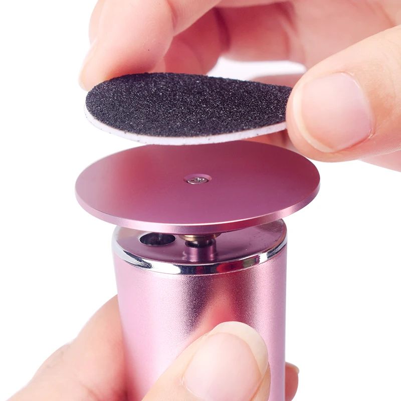 Lima eléctrica inalámbrica recargable por USB para pies, máquina eliminadora de callos y cutículas, herramientas de pedicura, herramienta para el cuidado del talón del pie con papel de lija