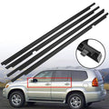4 Uds. De goma exterior cromada o negra para ventanas Lexus GX470 2003-2009, sello de burlete para Land Cruiser Prado 120 75711-60061