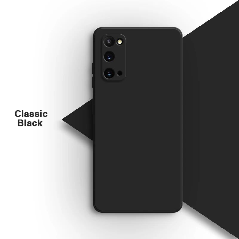 Funda de teléfono Original para Samsung Galaxy S20 Plus Ultra FE S20 + S20Plus S20Ultra S20FE 5G, carcasa trasera de silicona líquida suave