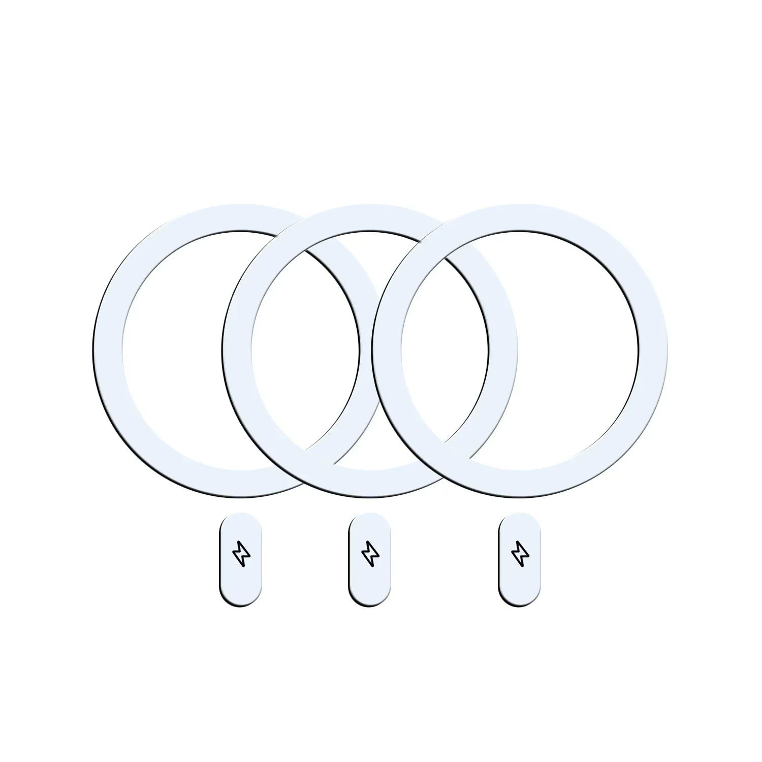 Anillo de placa de Metal Universal para cargador inalámbrico magnético Magsafe, pegatina de hoja de hierro, soporte de teléfono para coche para IPhone 13, 14, 15, 1-5 uds.