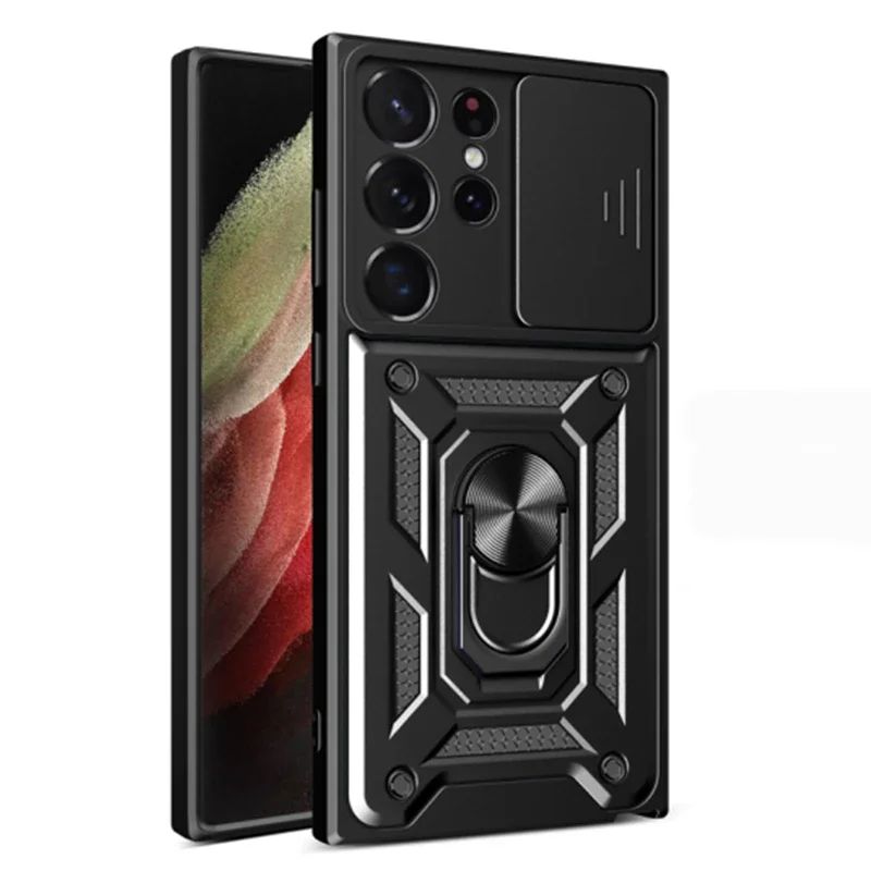 Funda protectora para parachoques de lente de cámara deslizante para Samsung Galaxy S24 S23 S22 S21 Ultra S20 Plus A53 A54 S20 FE Note 20 S23 FE