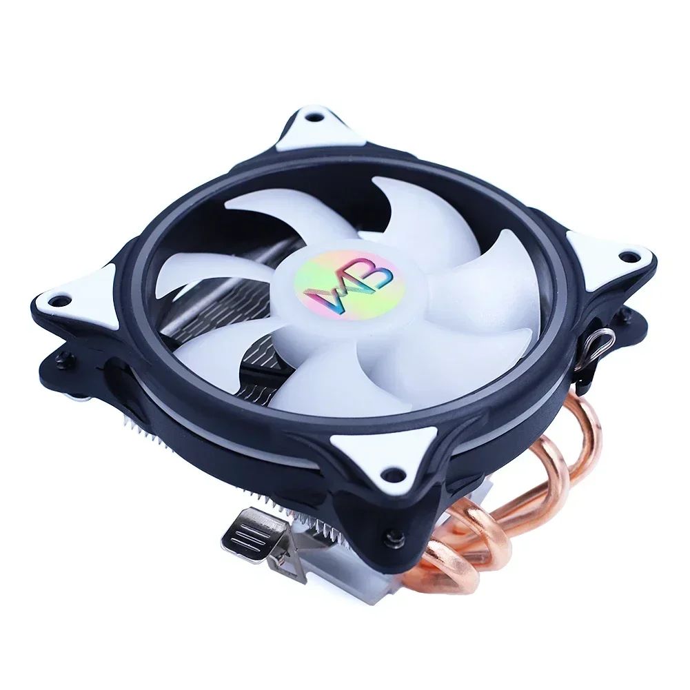 Enfriador de CPU, 4 tubos de disipación de calor, 120 mm, perfil bajo, 4 pines, LGA 115X 1200 1700 2011 X79 X99, AM4 AM5