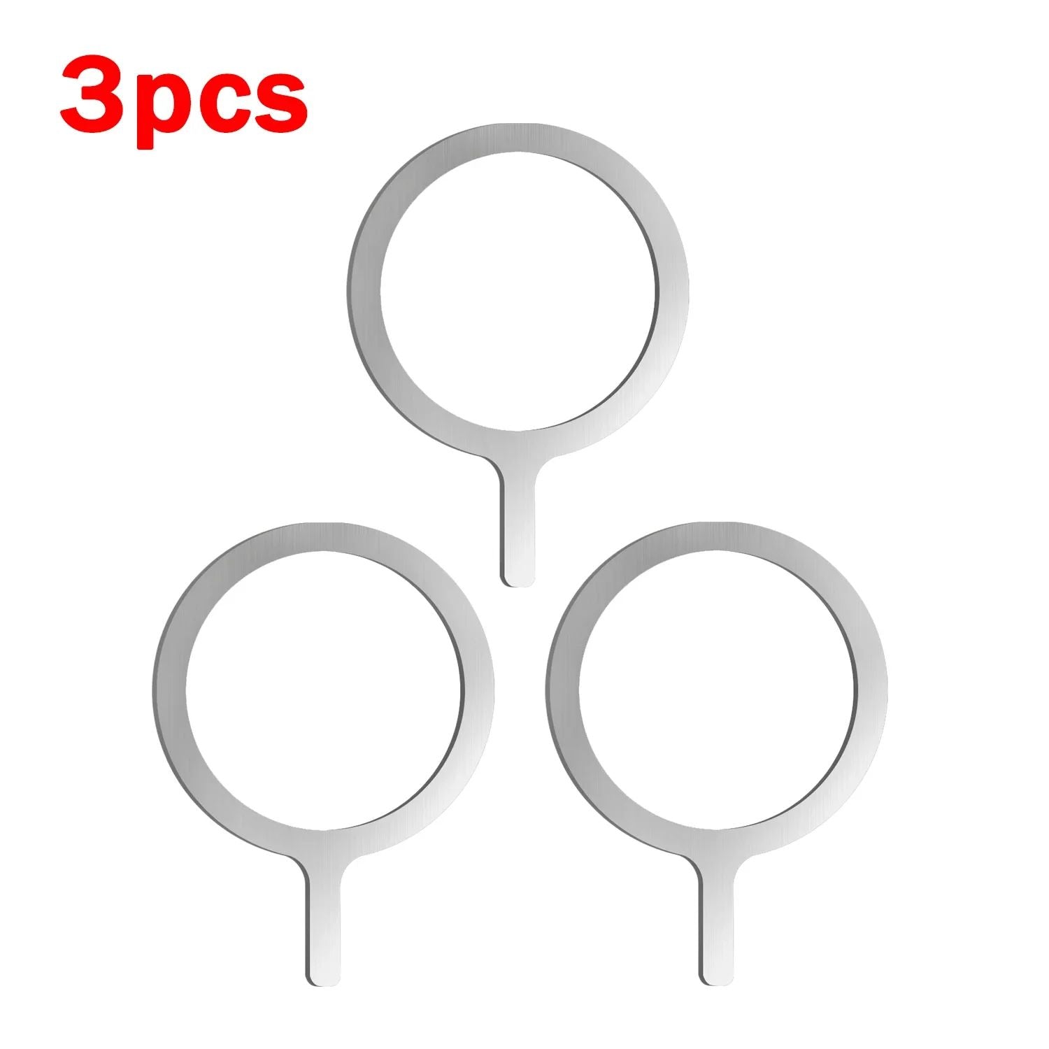 Adhesivo Universal de anillos de Metal para cargador inalámbrico magnético Magsafe para Iphone Samsung Xiaomi placa de cargador de teléfono de coche hoja de hierro