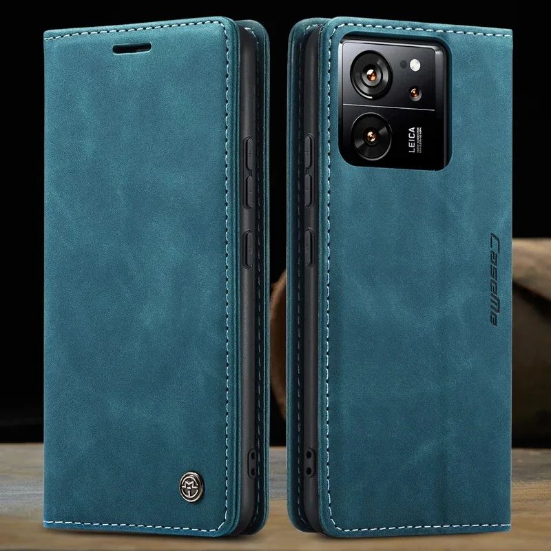 Funda de teléfono de cuero ligera de lujo para Xiaomi POCO X6 M6 X5 Pro C65 M5S F5 F3 X3 Redmi K70E K60 Ultra K50 40 funda de tarjeta con tapa tipo billetera