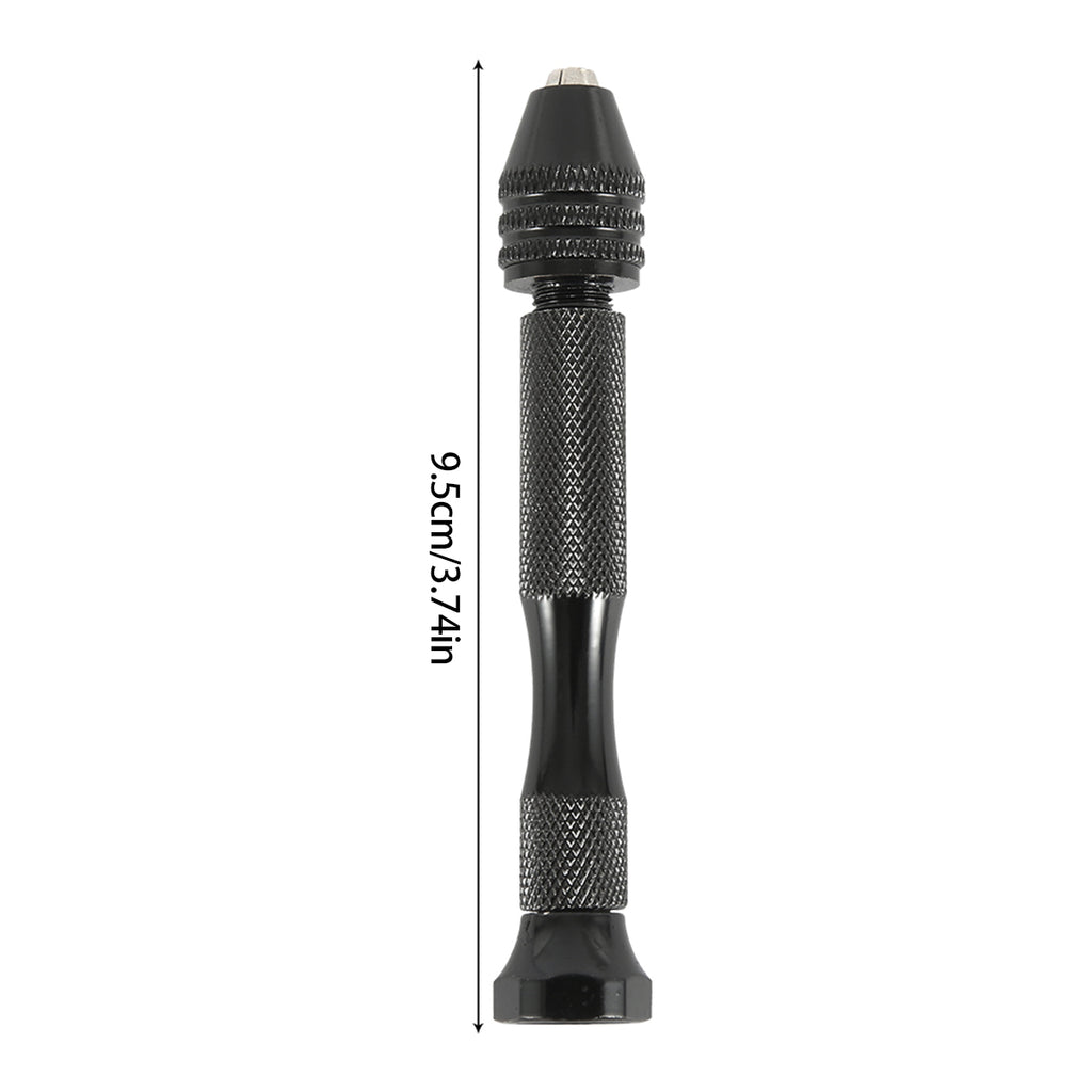 49 Uds. Juego de taladro Manual de 0,2-3,4mm, Mini broca Manual de aluminio, joyería artesanal, taladro Manual, herramientas de carpintería, broca, herramienta de perforación