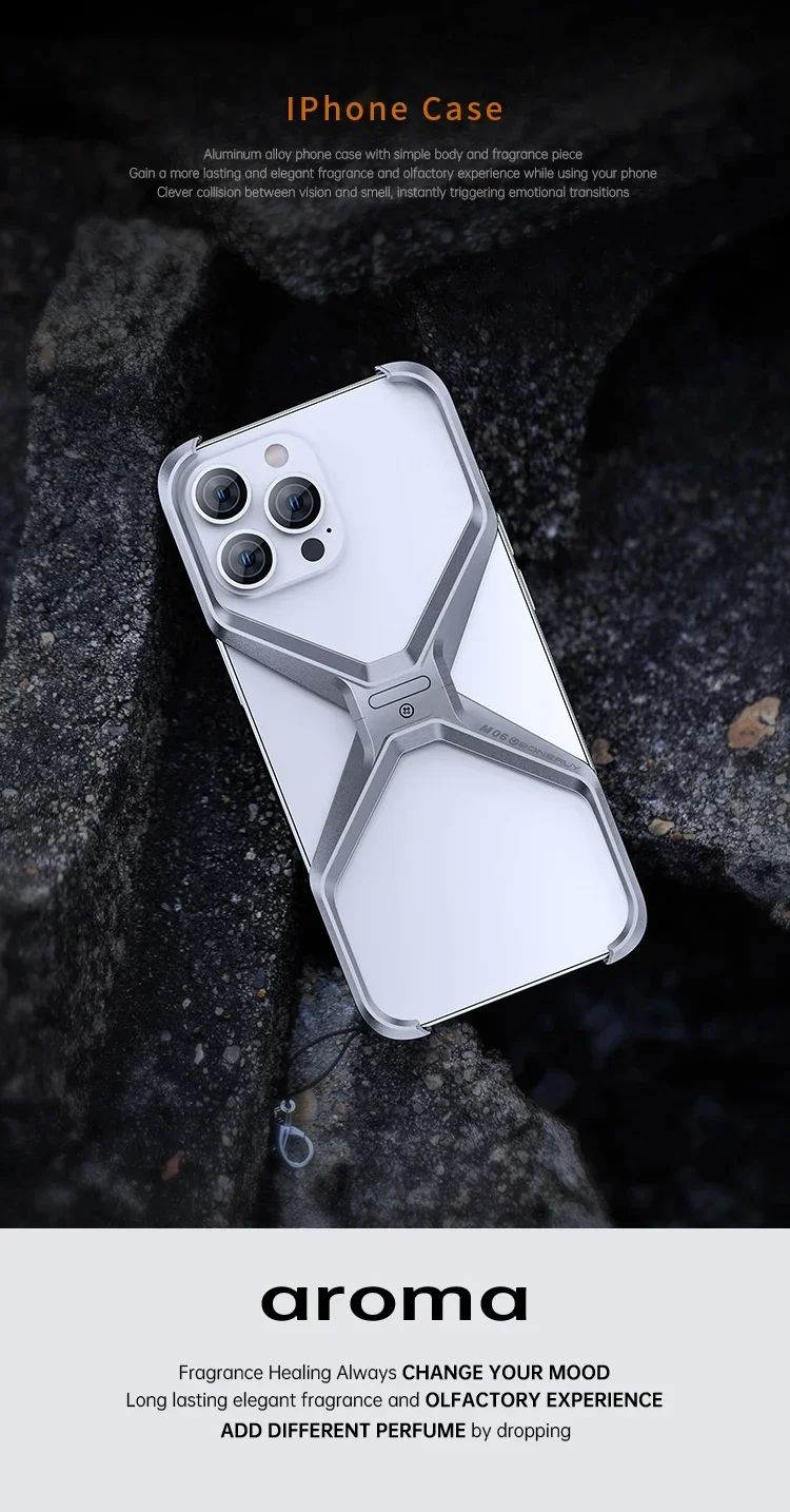 Funda Protectora de Aluminio Extraíble con Disipación de Calor y Resistente a Impactos para IPHONE 16 Pro Max, Carcasa Metálica sin Marco para iPhone 14, 15, 16 Pro Max