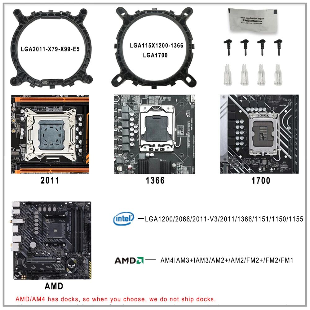 IWONGOU-enfriador de procesador X99, disipador de calor de Cpu para Intel 2011-V3/2011/1151/1150/1155 AMD AM4/AM3 +/AM2 + Lga 1366