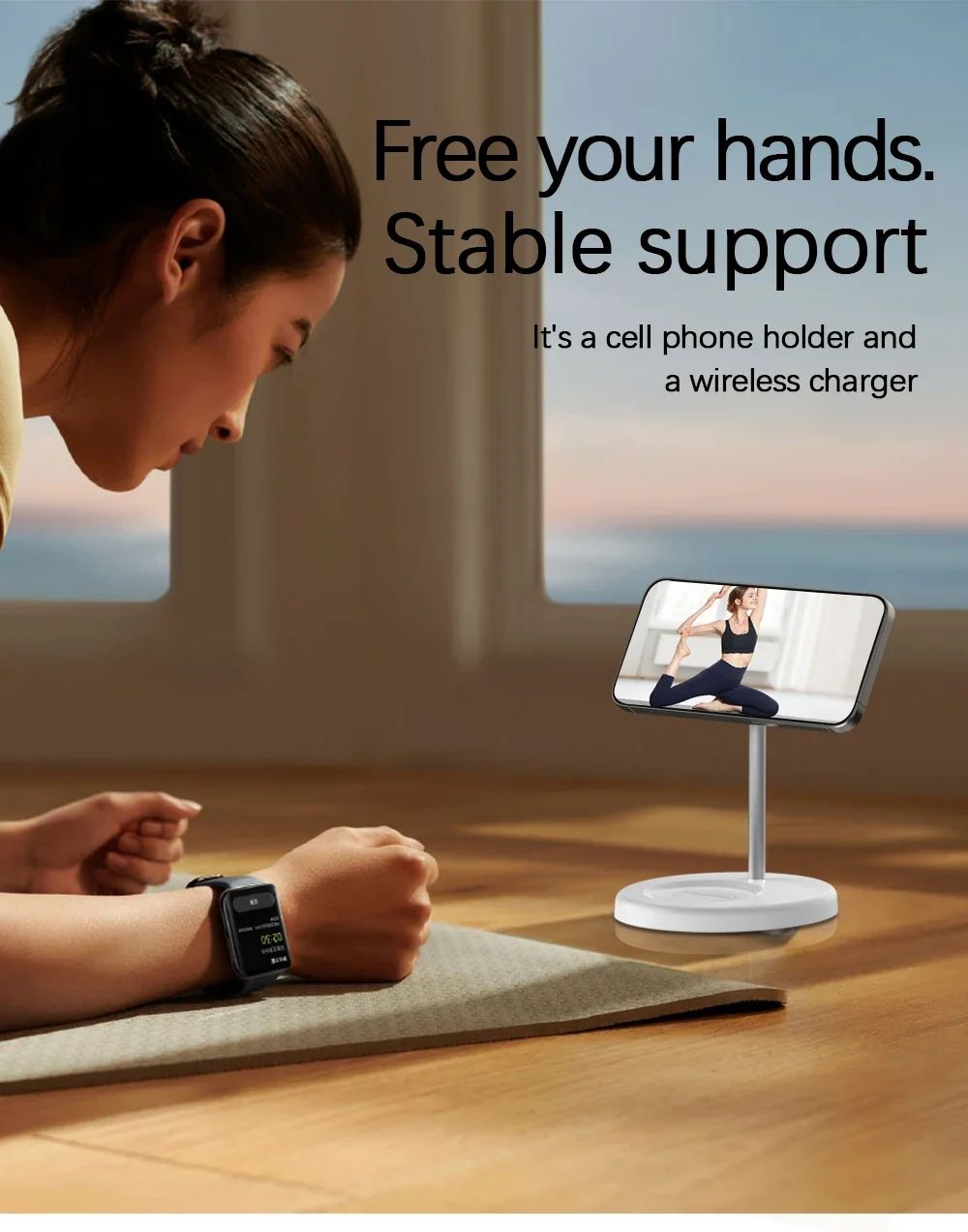 Soporte de cargador inalámbrico magnético 2 en 1, estación de carga de teléfono para iPhone 15, 14, 13, 12, 11 Pro Max, cargadores rápidos de AirPods