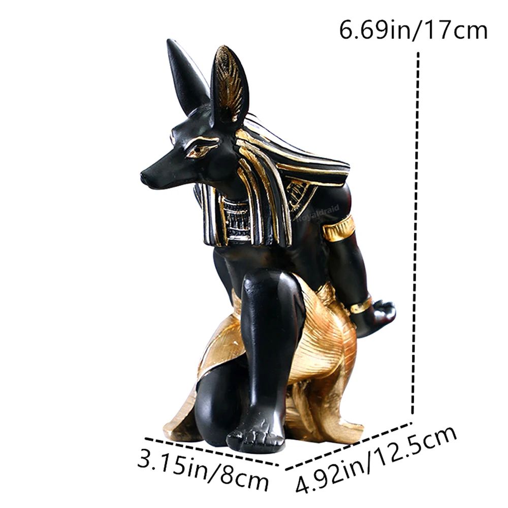 Soporte de resina para controlador de God Anubis de Egipto para PS4/PS5/XBOX/Switch, soporte para teléfono móvil, soporte de exhibición de escritorio, Gif de Navidad