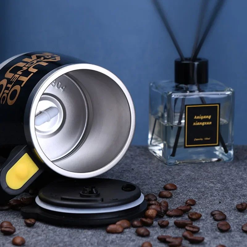 Taza magnética automática para mezclar café y leche, vaso de acero inoxidable 304, batidora creativa, mezclador inteligente, tazas térmicas, novedad
