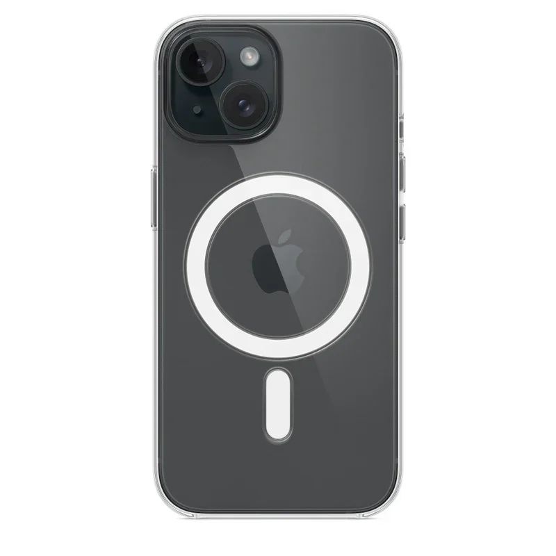 Funda transparente Original magnética para iPhone 17 Air 16 15 14 13 12 11 Pro Max mini XS XR Funda para Magsafe Funda transparente de silicona