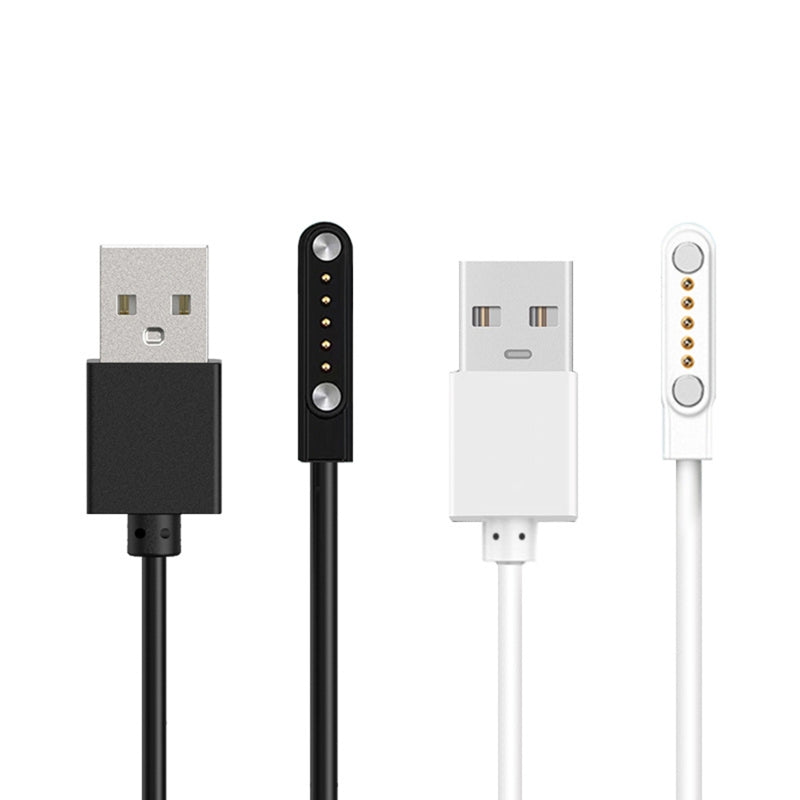 Cable cargador Universal estable adecuado para Smartwatch 5 pines y 12mm, Cable carga USB, adaptador corriente succión magnética